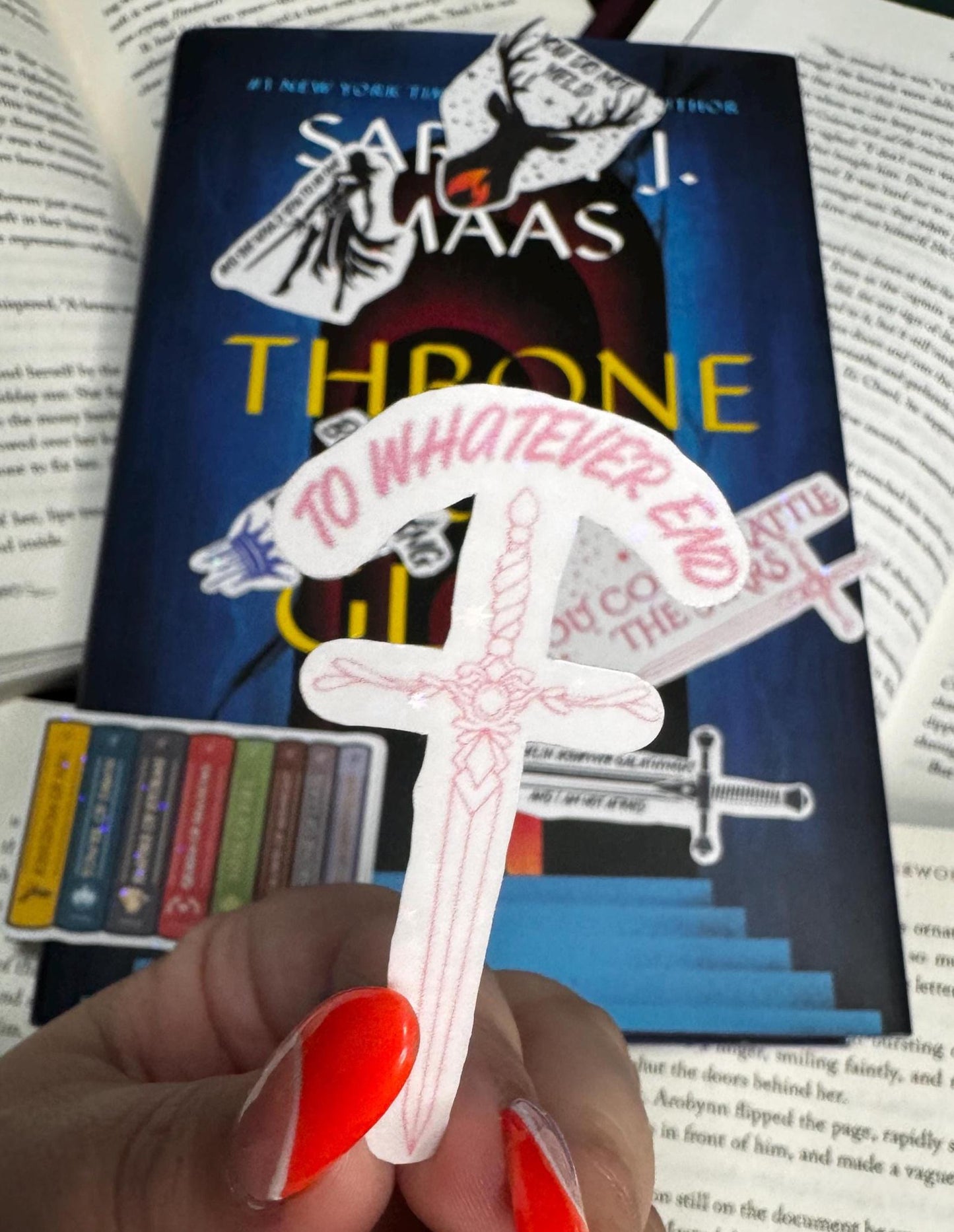 Throne of Glass Sticker Pack | Aelin Galathynius Inspired Bundle | Bookish Vinyl Stickers for Readers & Fae Queens