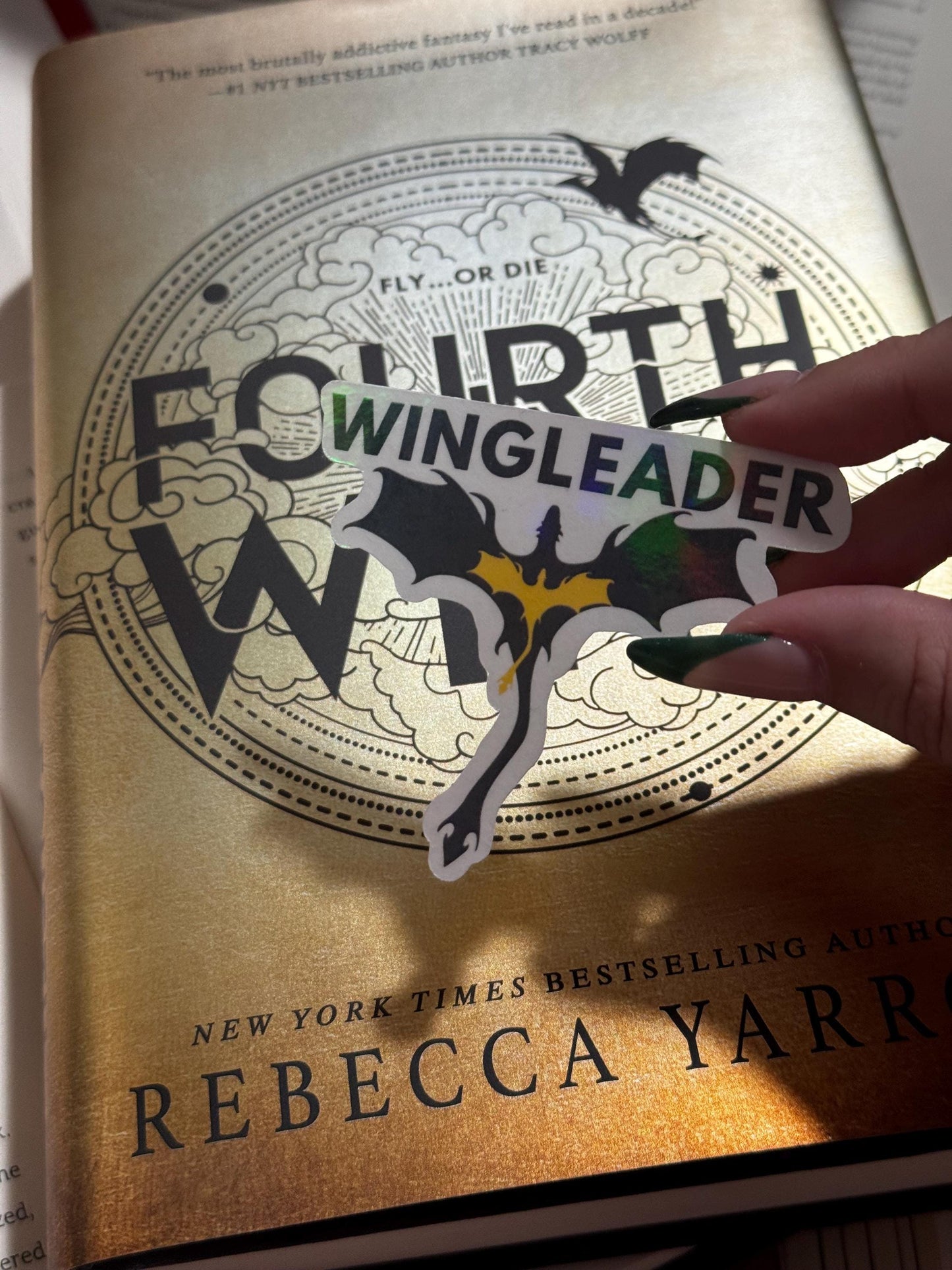 Empyrean Series Sticker Pack or Singles – Fourth Wing Inspired | Wingleader, Liam Quote, Broccoli Cat, Book Stack