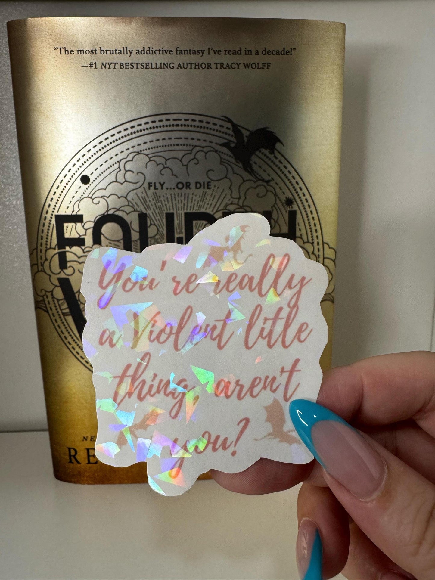 Fourth Wing Sticker Pack – Rebecca Yarros Empyrean Series Starter Bundle | Bookish Fantasy Vinyl Stickers for Readers & Journals