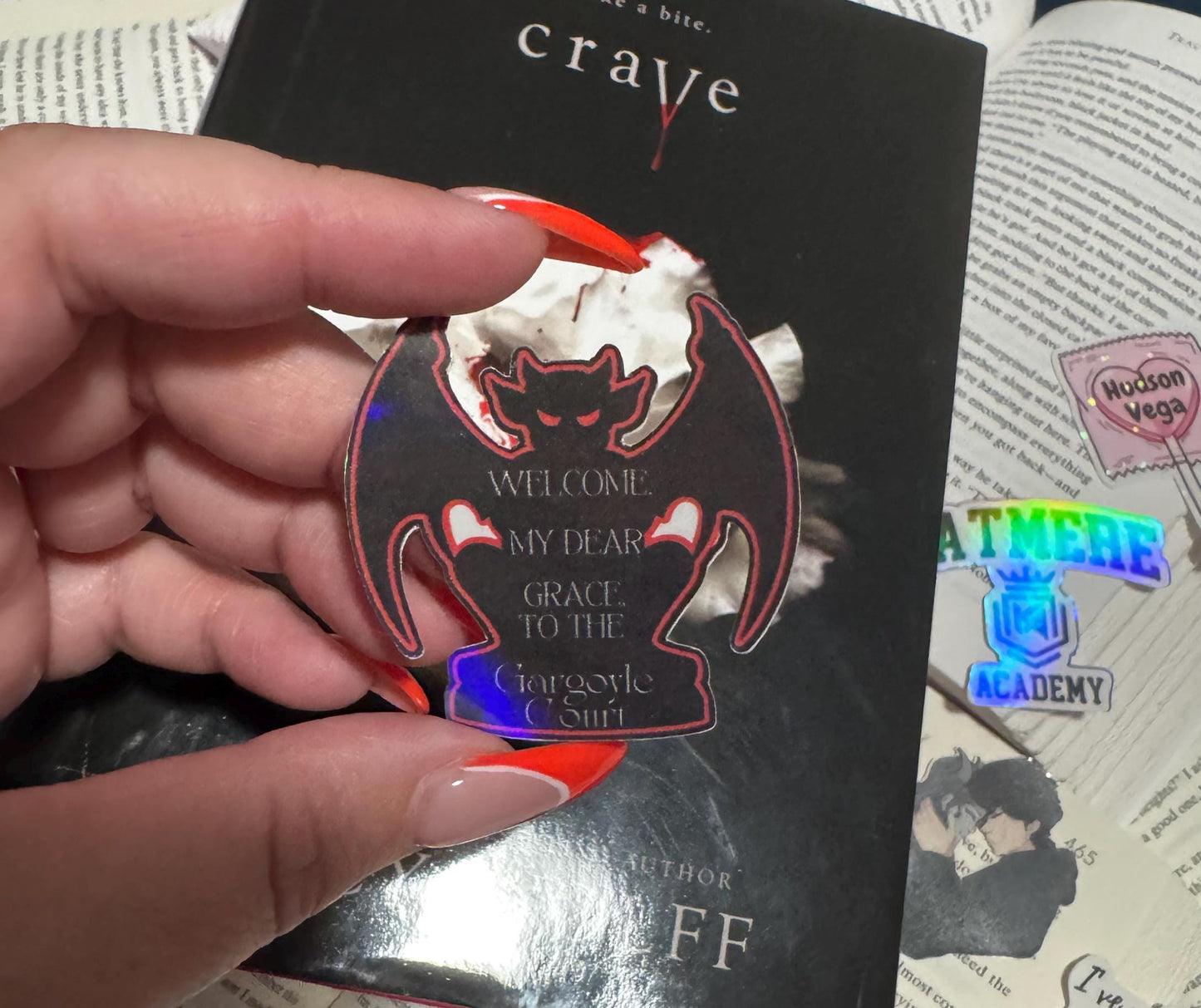 Crave Series Sticker Set – Tracy Wolff Vampire Academy Bookish Decals | Fantasy Romance Stickers for Laptops, Journals & Gifts