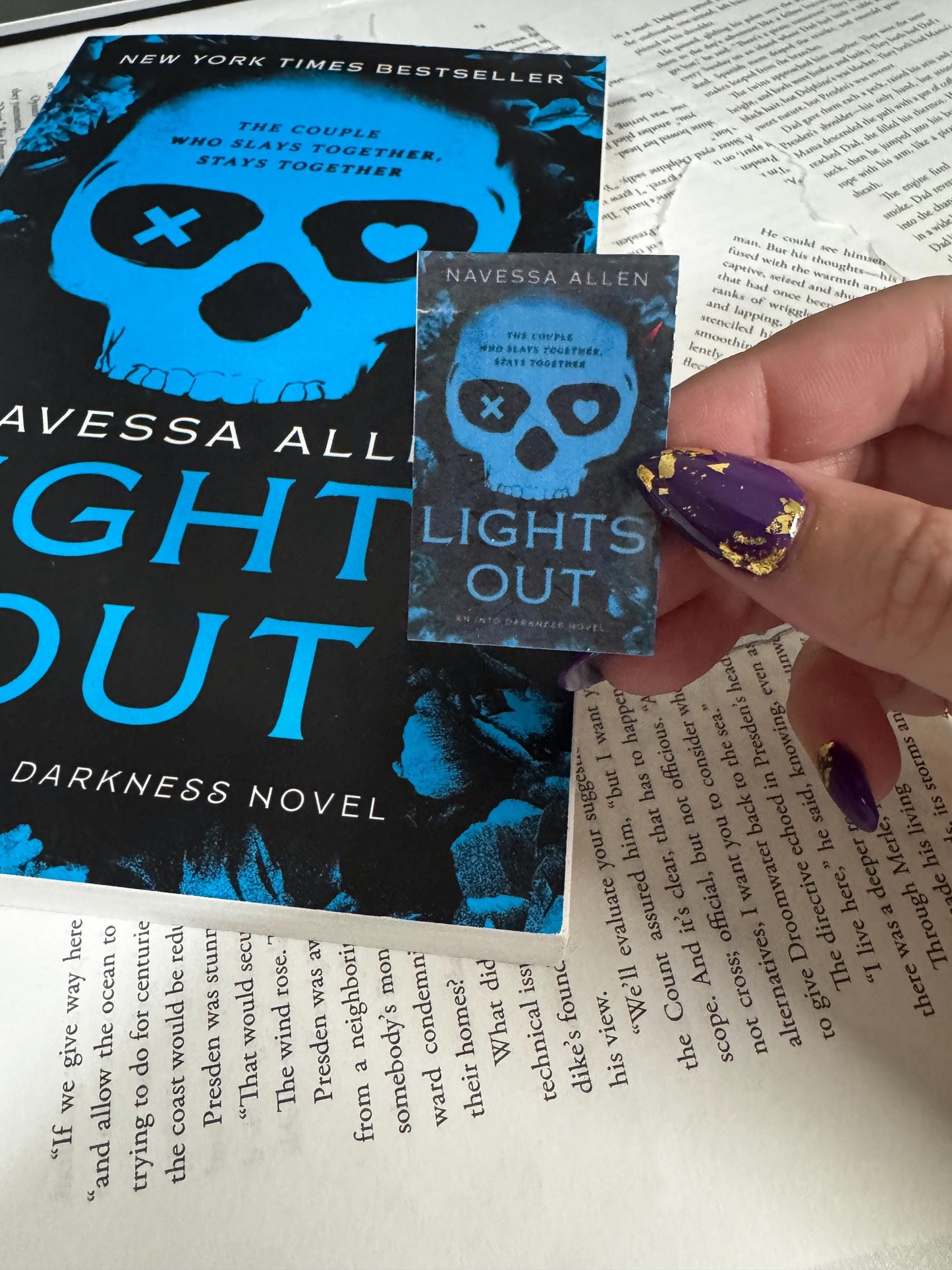 Lights Out Sticker Pack | Blue Mask Sticker | Book Cover Sticker | Blue Heart Josh Sticker | Bookish Romance Stickers