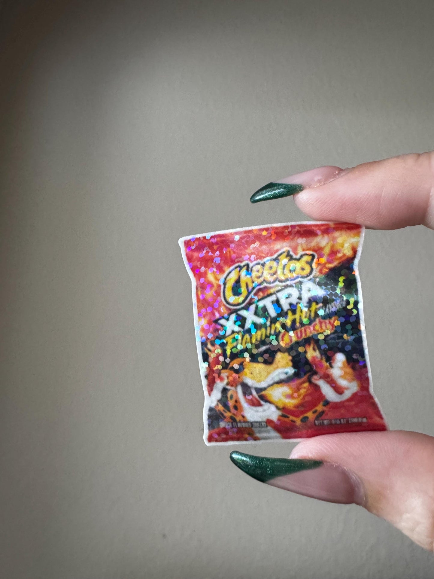 Hot Cheetos Sticker | XXTRA Flamin’ Hot Baddie Snack Sticker | Trendy Funny Vinyl for Laptops, Water Bottles, Journals & More