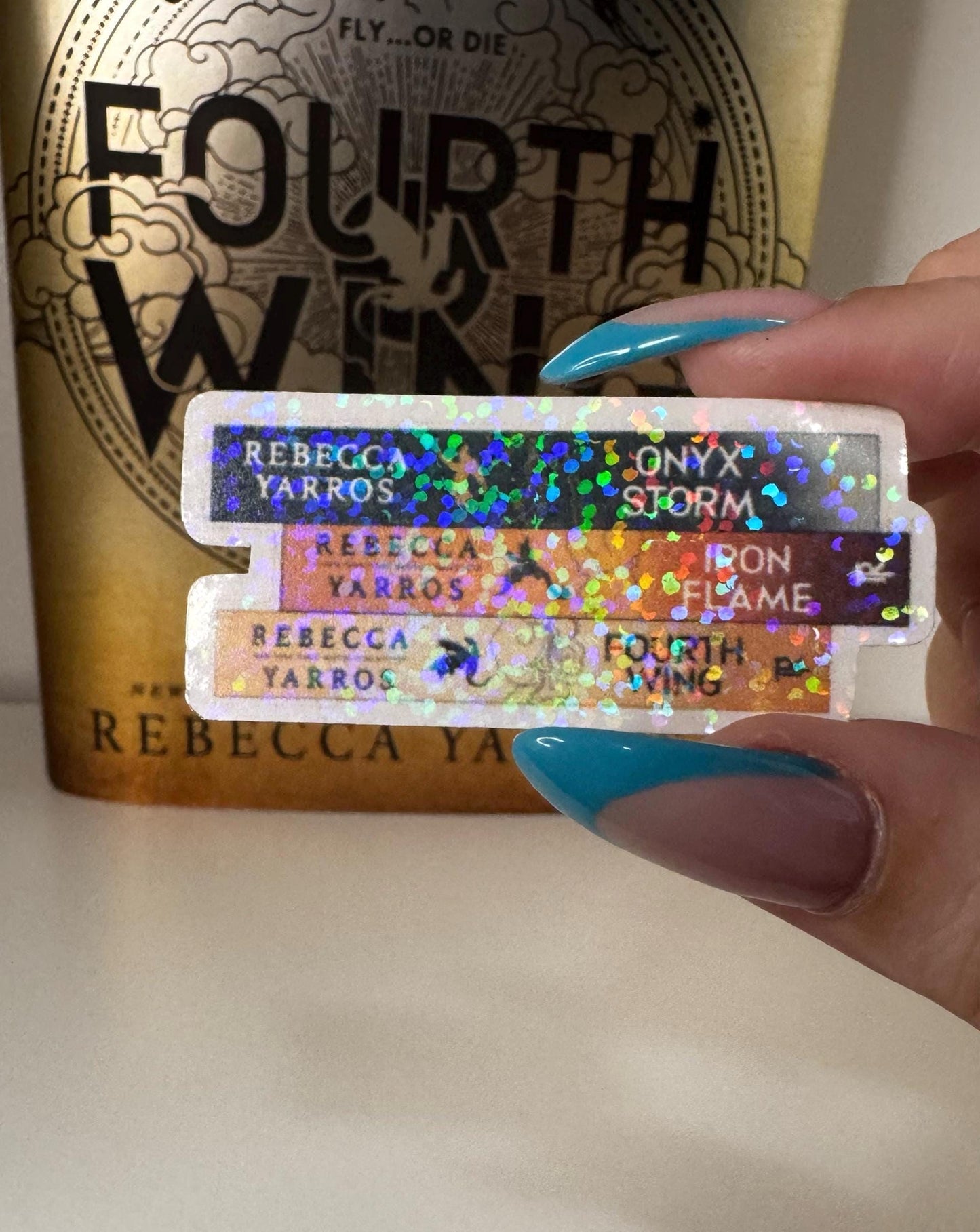 Fourth Wing Sticker Pack – Rebecca Yarros Empyrean Series Starter Bundle | Bookish Fantasy Vinyl Stickers for Readers & Journals