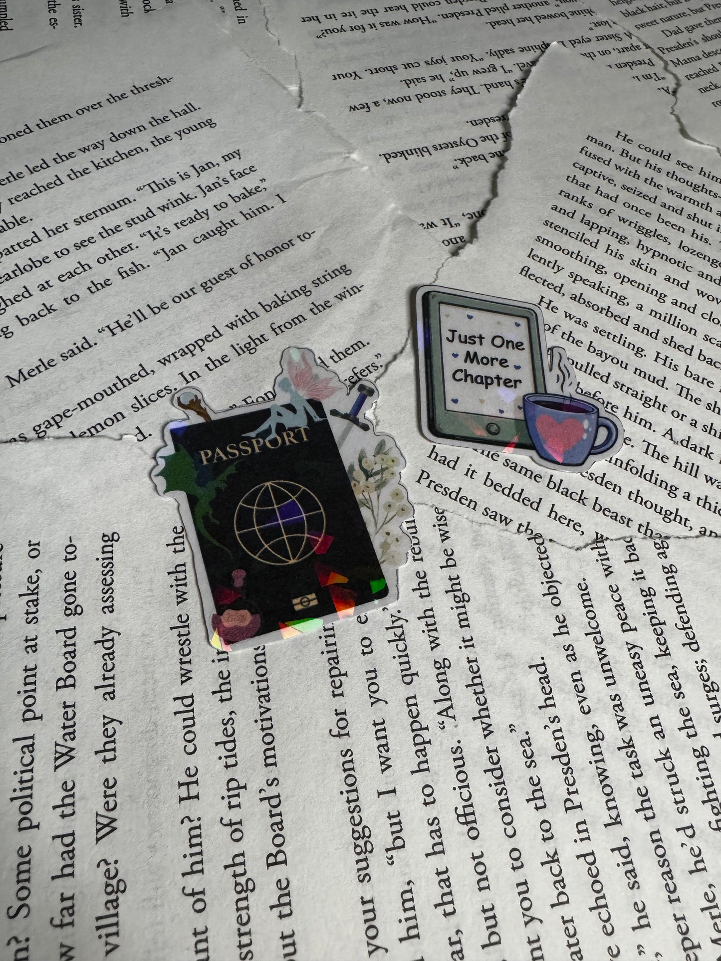 Fantasy Passport & Kindle Sticker Pack: Bookish Reader Adventure Set