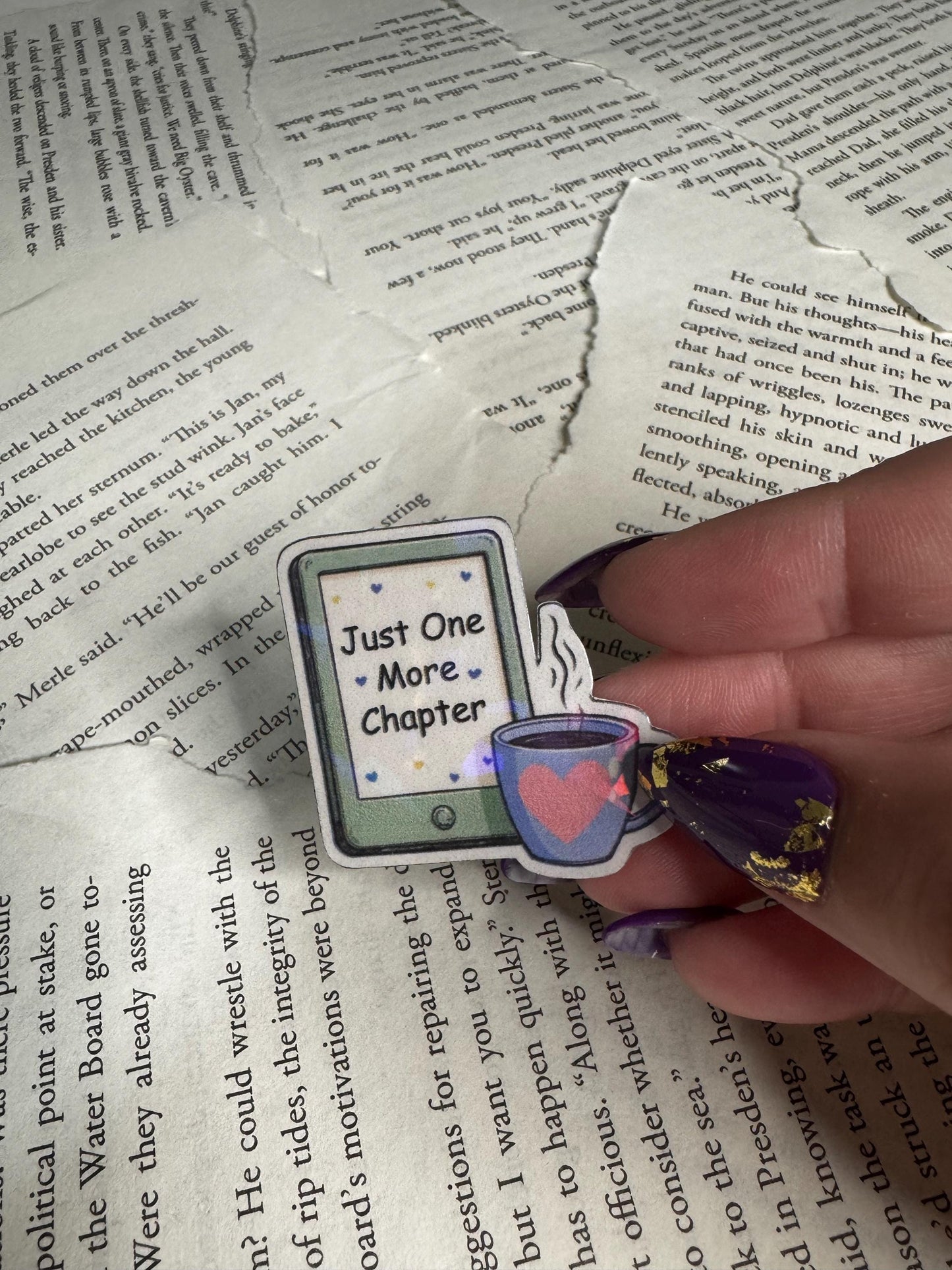 Fantasy Passport & Kindle Sticker Pack | Just One More Chapter | Bookish Travel and Coffee Stickers | Reading Adventure Set