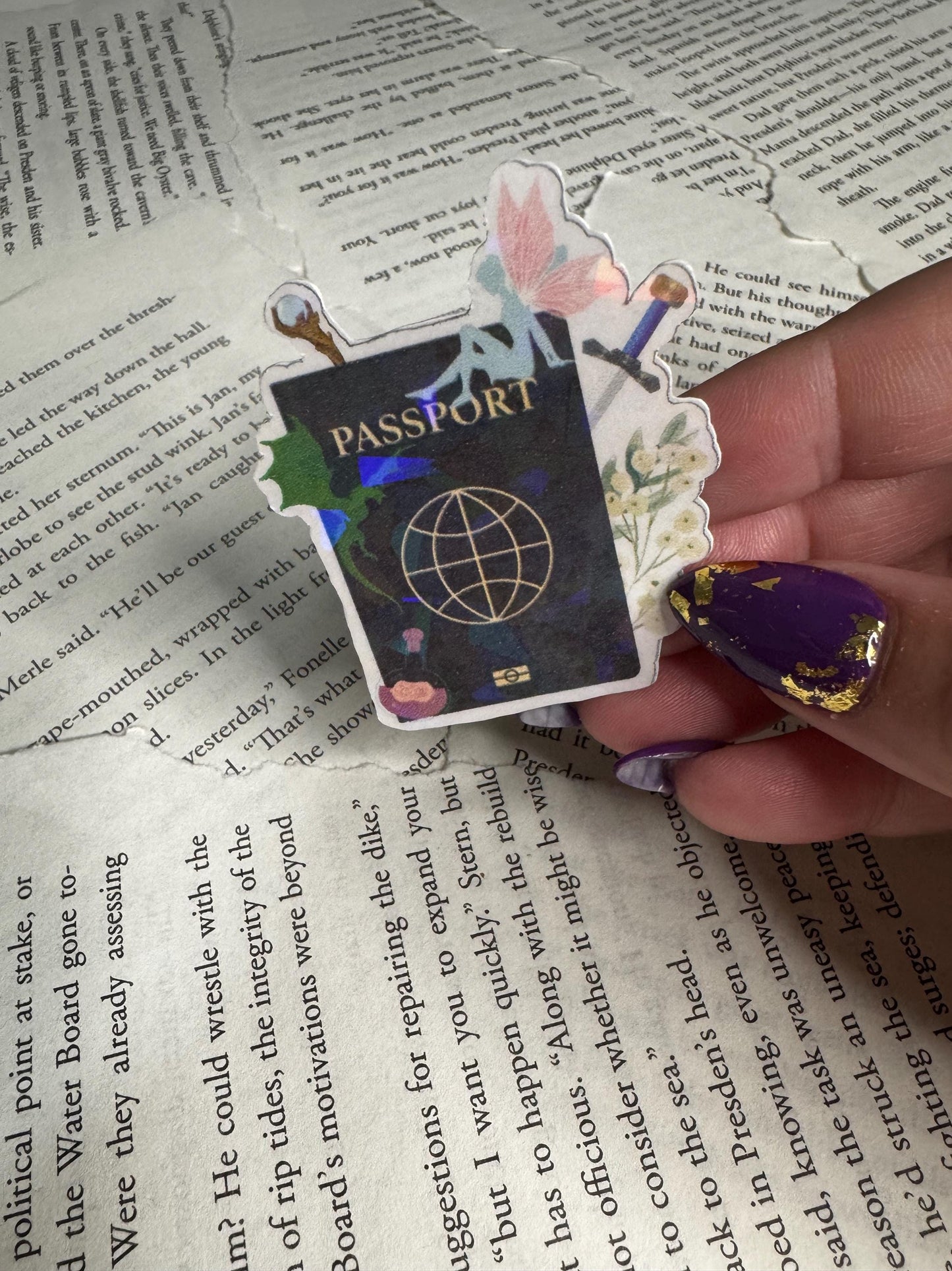 Fantasy Passport & Kindle Sticker Pack | Just One More Chapter | Bookish Travel and Coffee Stickers | Reading Adventure Set