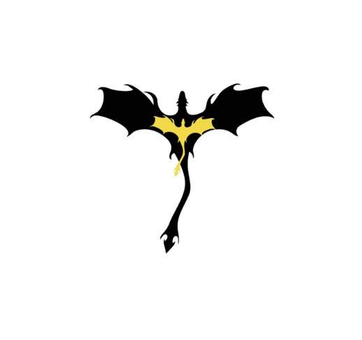 Fourth Wing Dragon Sticker | Tarin & Andarna Holographic Silhouette | Fantasy Bookish Vinyl Sticker | Dragon Rider Fan Gift
