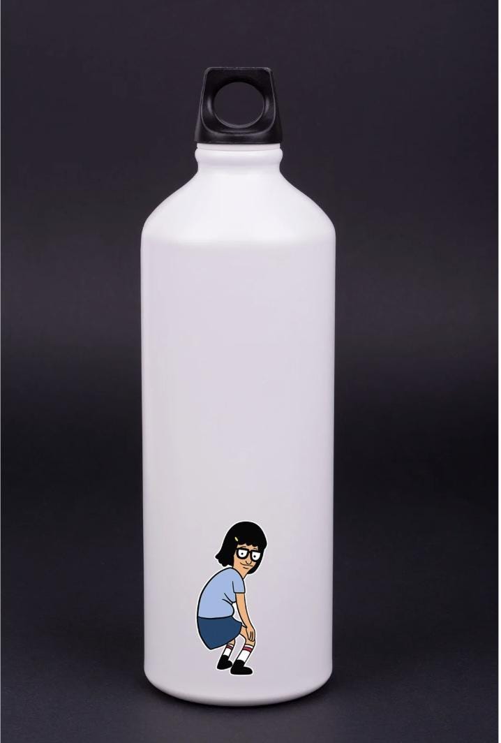 Tina Belcher Twerking Sticker – Bob’s Burgers Inspired Funny Waterproof Vinyl Decal