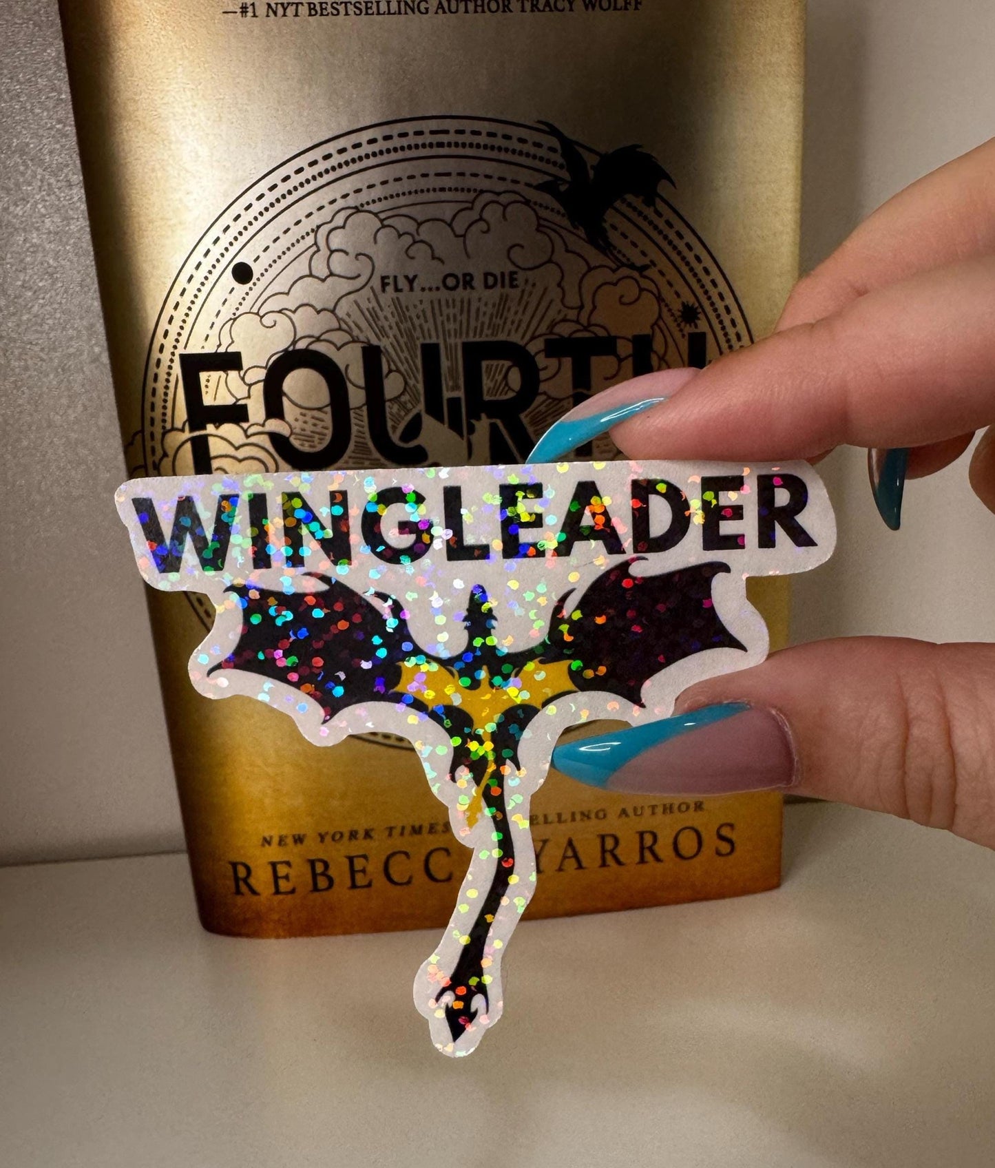Fourth Wing Sticker Pack: Dragon & Quote stickers