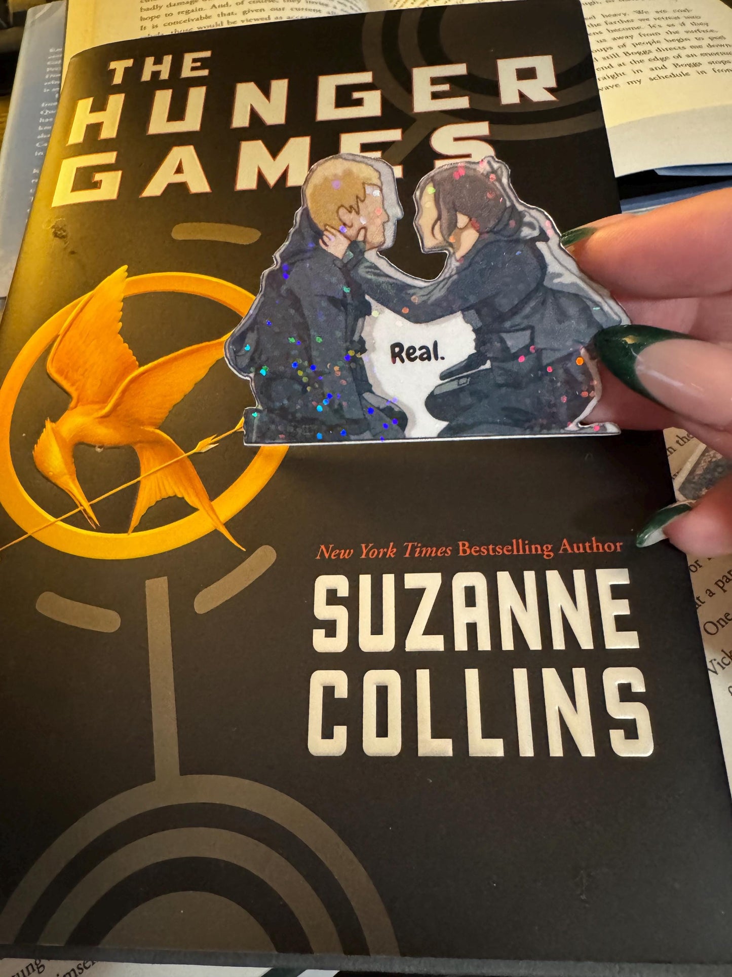 Hunger Games Sticker Pack β Katniss, Peeta, Lucy Gray, Book Stack, Quote β Waterproof Vinyl Stickers