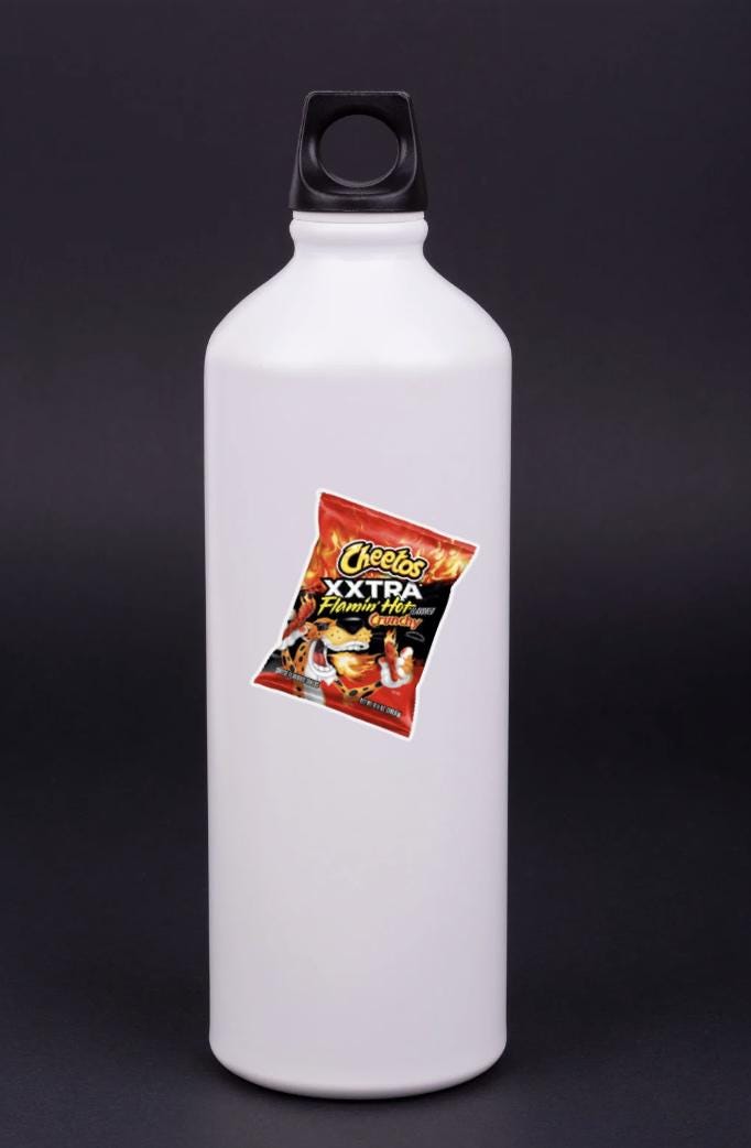 Hot Cheetos Vinyl Sticker: XXTRA Flamin' Baddie Snack
