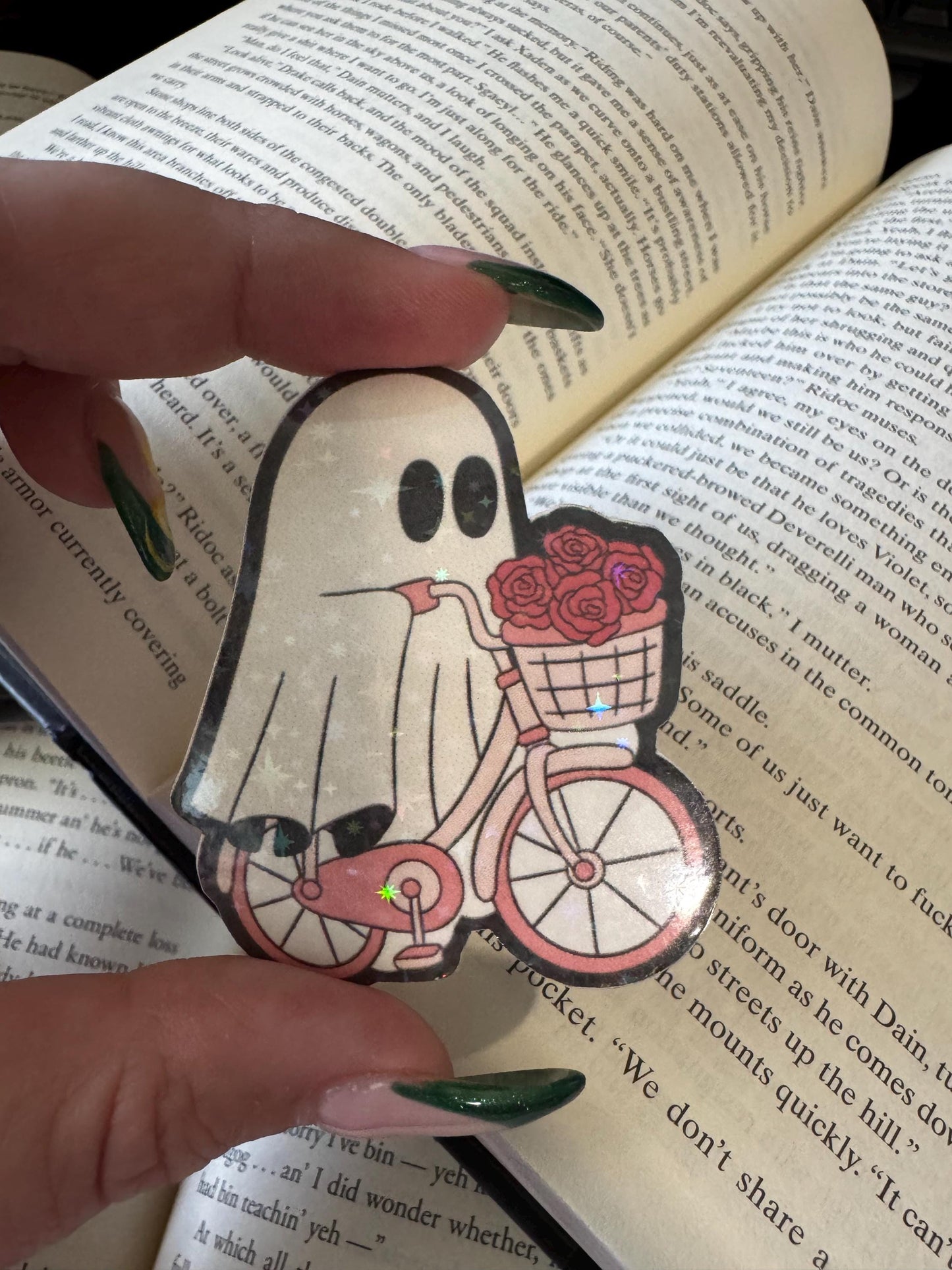 Ghostie Sticker Pack – Spooky Cute Bundle with Cassette Tape, Coffin Love, Music Ghost & Bike Ghost
