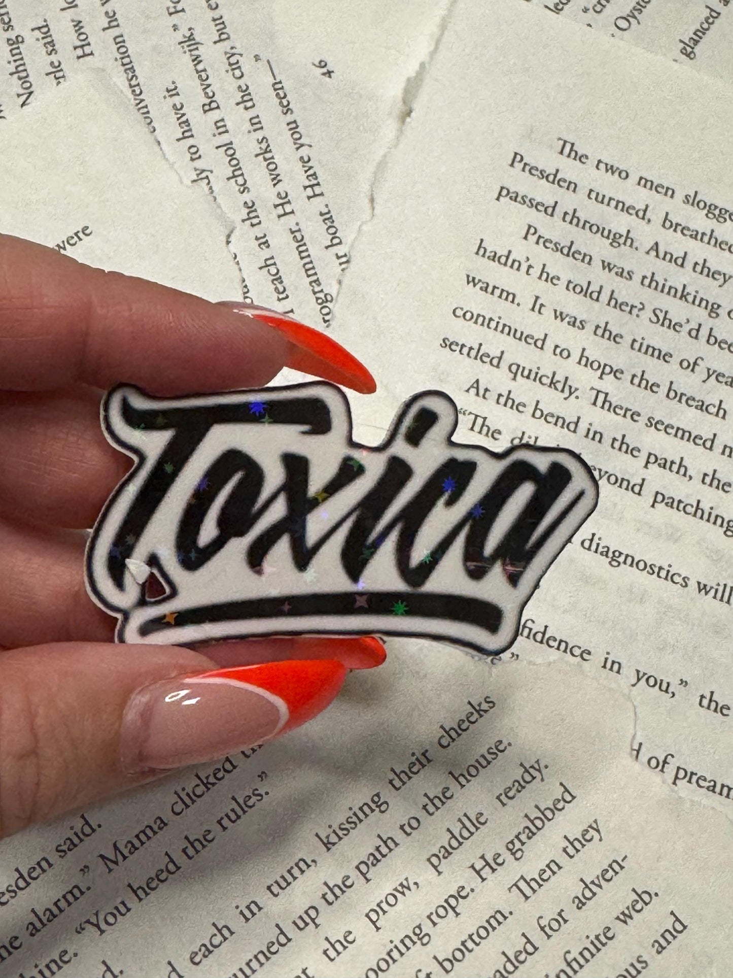 Toxica Sticker | Cute Latina Vinyl Sticker | Spicy Aesthetic Baddie Sticker for Water Bottles, Journals, Laptops & More