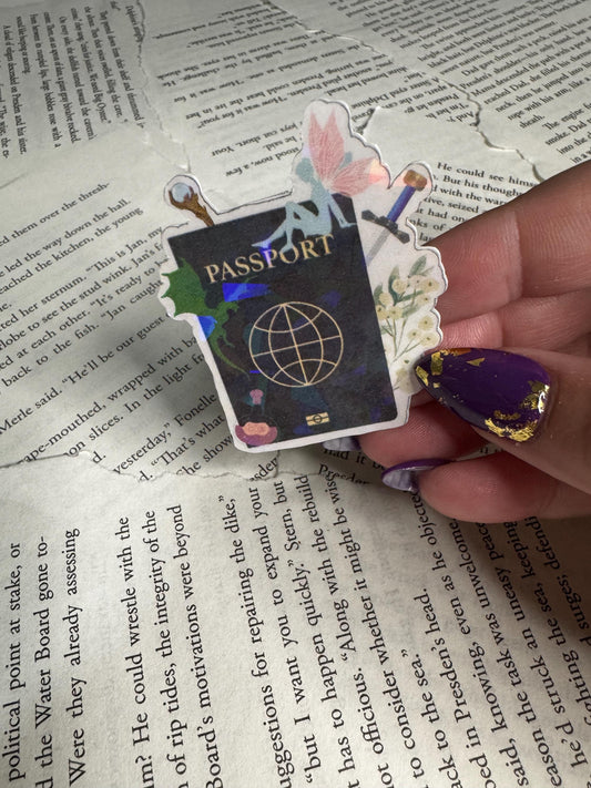 Fantasy Passport & Kindle Sticker Pack: Bookish Reader Adventure Set