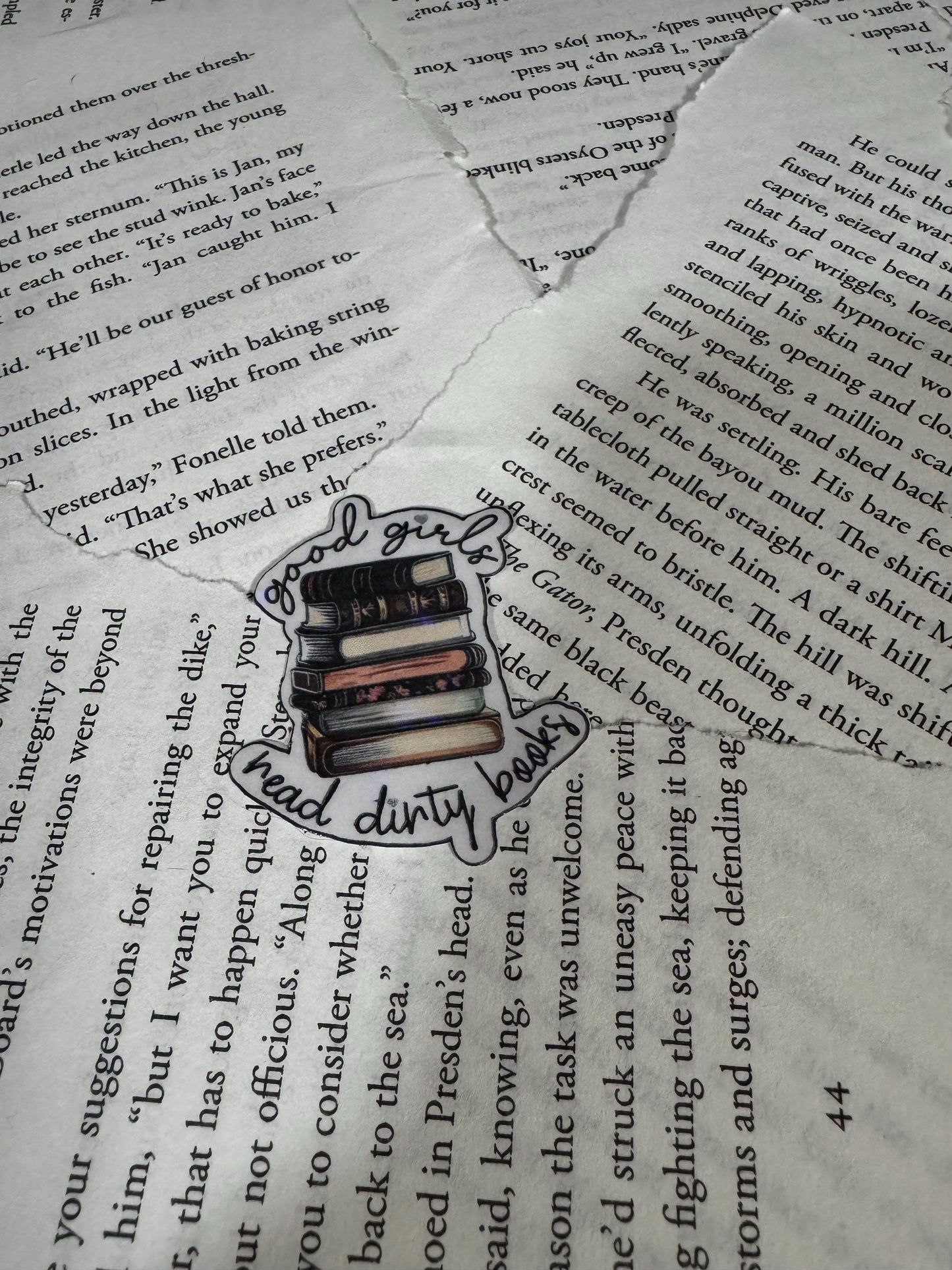 Spicy Romance Reader Sticker: Good Girls Read Dirty Books