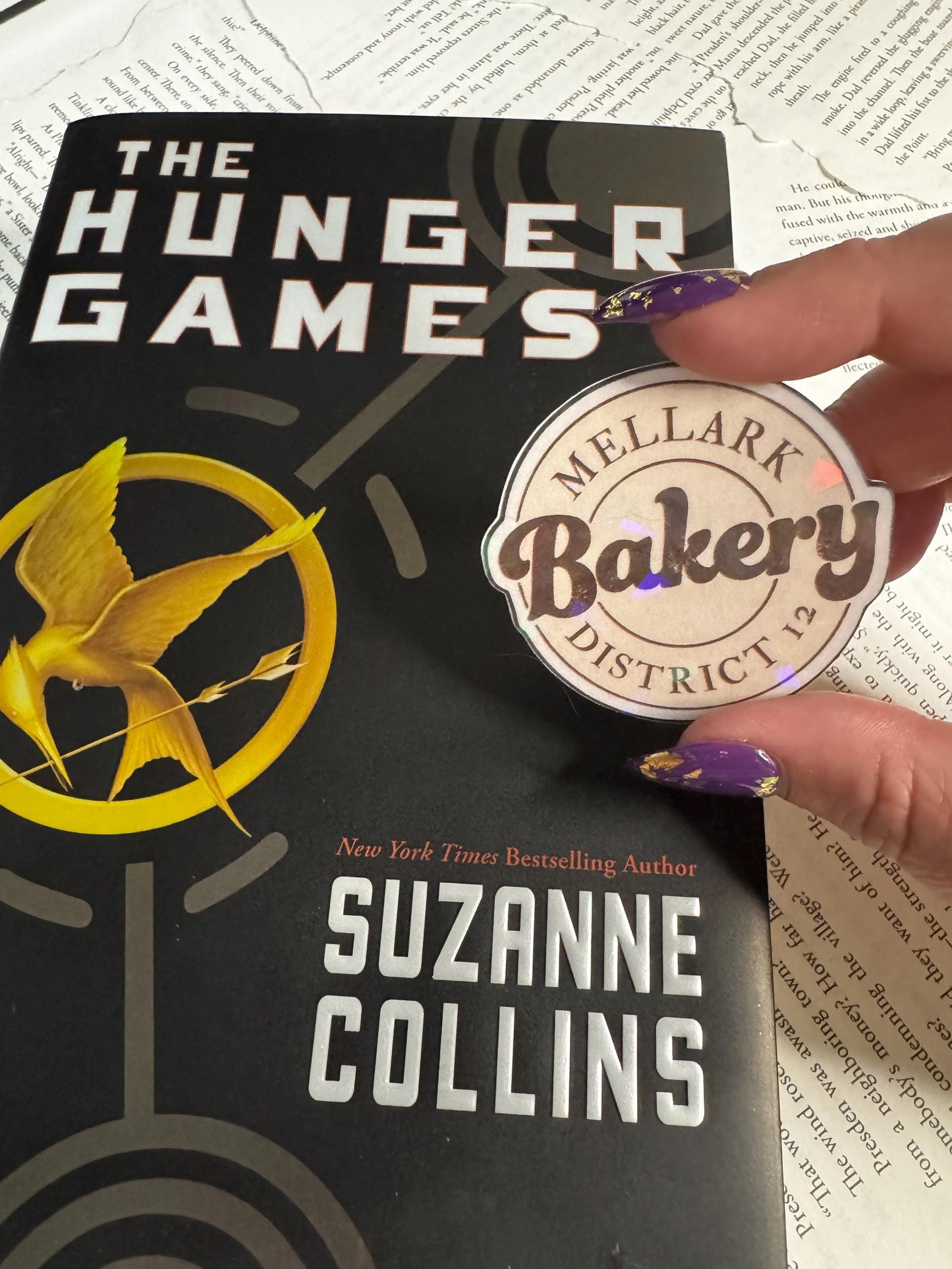 Holographic Mellark's Bakery Sticker: Hunger Games Inspired