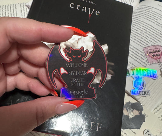 Crave Series Sticker Set – Tracy Wolff Vampire Academy Bookish Decals | Fantasy Romance Stickers for Laptops, Journals & Gifts