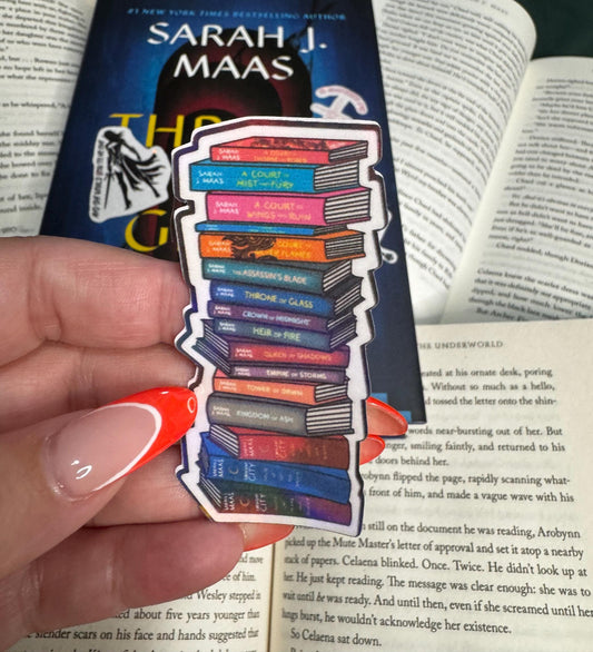 SJM Book Stack Sticker: ACOTAR & TOG sticker