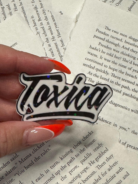 Toxica Sticker | Cute Latina Vinyl Sticker | Spicy Aesthetic Baddie Sticker for Water Bottles, Journals, Laptops & More